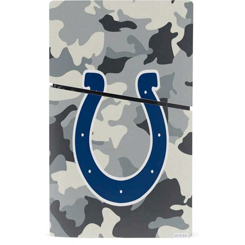 NFL Indianapolis Colts Camo PS5 Slim Digital Edition Console Skin