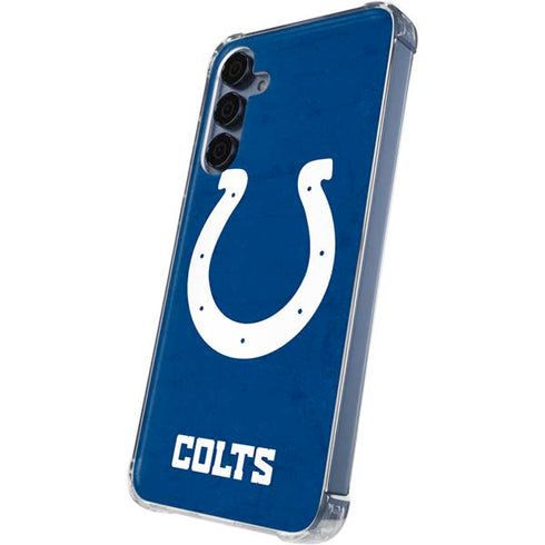 NFL Indianapolis Colts Distressed Galaxy A55 5G Clear Case