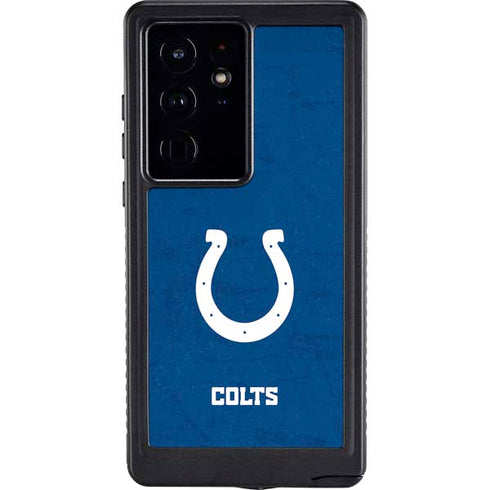 NFL Indianapolis Colts Distressed Galaxy S24 Ultra Waterproof Case