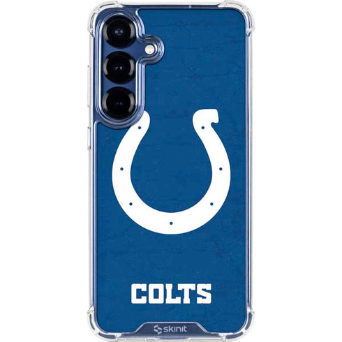 NFL Indianapolis Colts Distressed Galaxy S25 Clear Case