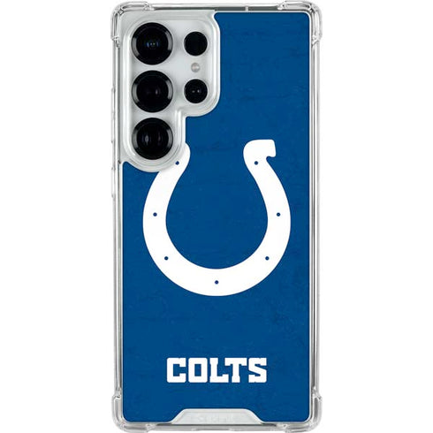 NFL Indianapolis Colts Distressed Galaxy S26 Ultra Clear Case