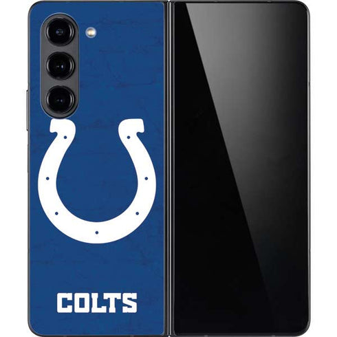 NFL Indianapolis Colts Distressed Galaxy Z Fold5 5G Skin