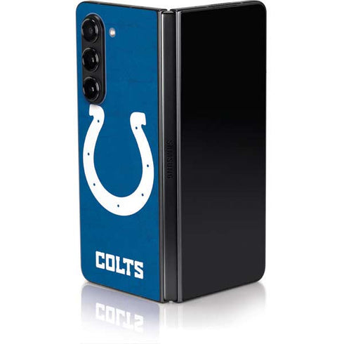 NFL Indianapolis Colts Distressed Galaxy Z Fold5 5G Skin