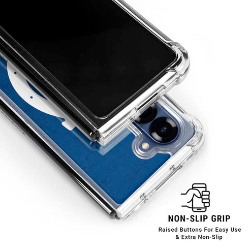 NFL Indianapolis Colts Distressed Galaxy Z Fold7 Clear Case