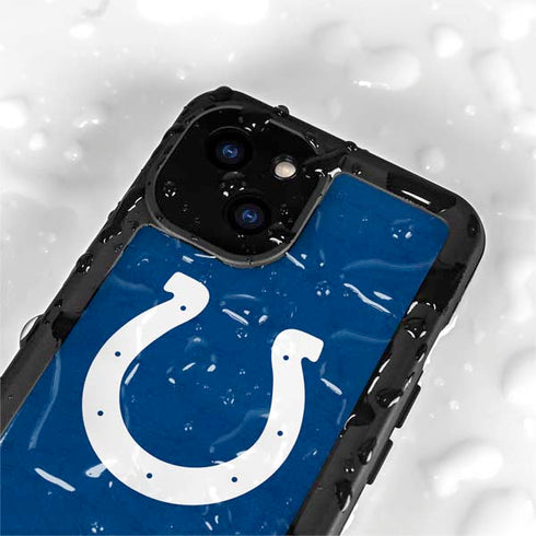 NFL Indianapolis Colts Distressed iPhone 15 Plus Waterproof Case