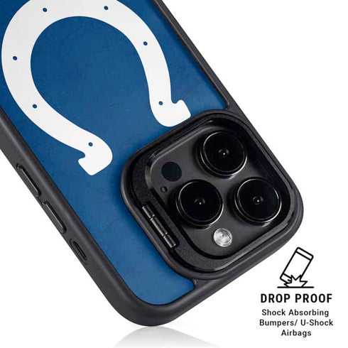 NFL Indianapolis Colts Distressed iPhone 15 Pro Kickstand Case