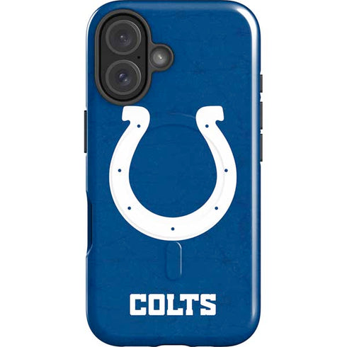 NFL Indianapolis Colts Distressed iPhone 16 Magsafe Impact Case