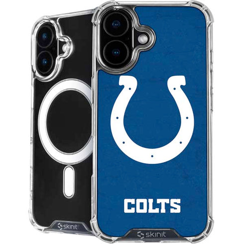 NFL Indianapolis Colts Distressed iPhone 16 Plus MagSafe Case