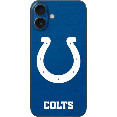 NFL Indianapolis Colts Distressed iPhone 16 Plus Skin