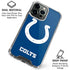NFL Indianapolis Colts Distressed iPhone 16 Pro Max Clear Case
