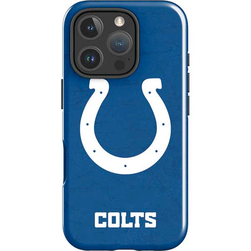 NFL Indianapolis Colts Distressed iPhone 16 Pro Max Impact Case