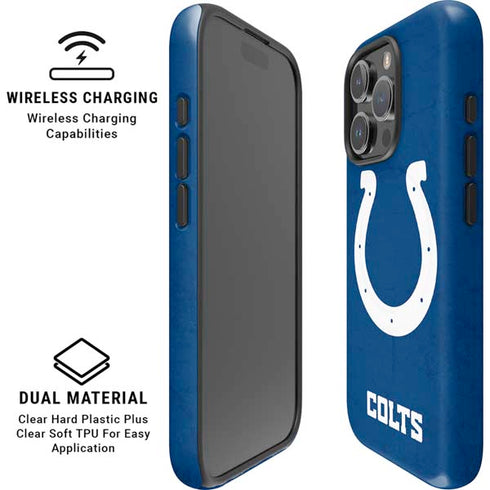 NFL Indianapolis Colts Distressed iPhone 16 Pro Max Magsafe Impact Case