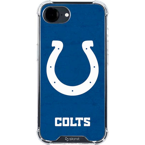 NFL Indianapolis Colts Distressed iPhone 16e Clear Case