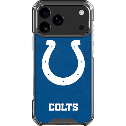 NFL Indianapolis Colts Distressed iPhone 17 Pro Max Clear Case