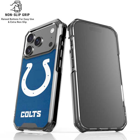 NFL Indianapolis Colts Distressed iPhone 17 Pro Max Clear Case