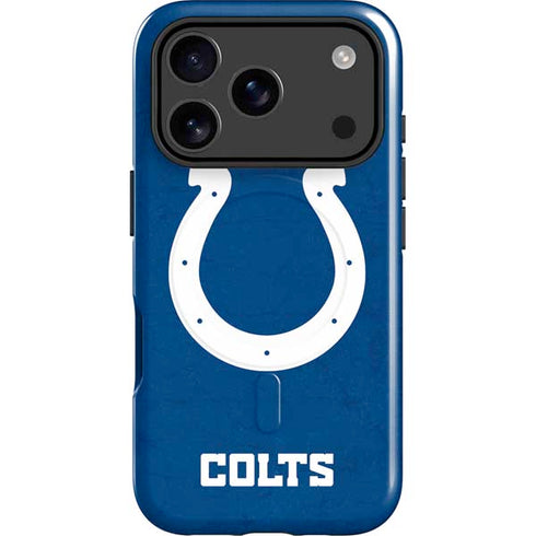 NFL Indianapolis Colts Distressed iPhone 17 Pro Max Magsafe Impact Case