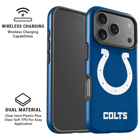 NFL Indianapolis Colts Distressed iPhone 17 Pro Max Magsafe Impact Case
