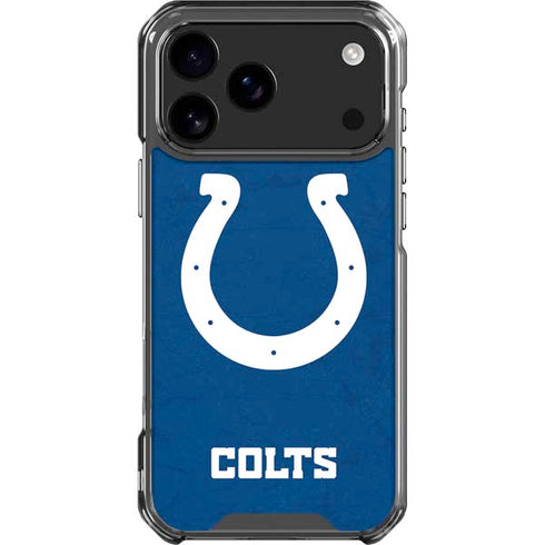 NFL Indianapolis Colts Distressed iPhone 18 Pro Max Clear Case