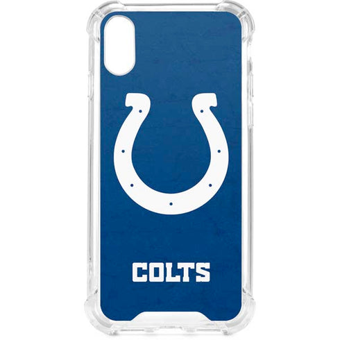 NFL Indianapolis Colts Distressed iPhone XS Clear Case