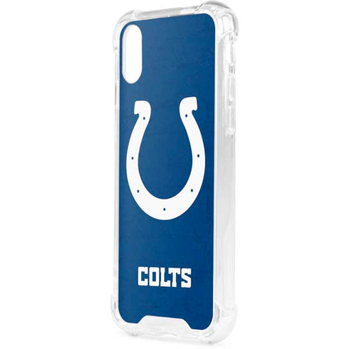 NFL Indianapolis Colts Distressed iPhone XS Clear Case