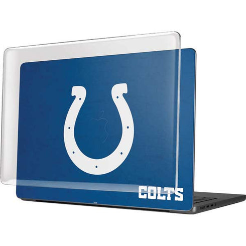 NFL Indianapolis Colts Distressed MacBook Pro 14in (2021-24) Case plus Skin