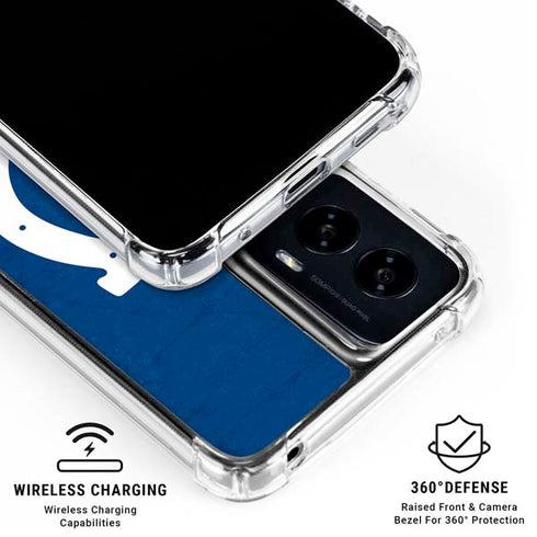 NFL Indianapolis Colts Distressed Moto G Power 5G (2024) Clear Case