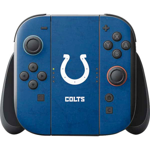 NFL Indianapolis Colts Distressed Nintendo Switch 2 (2025) with Joy-Con Skin
