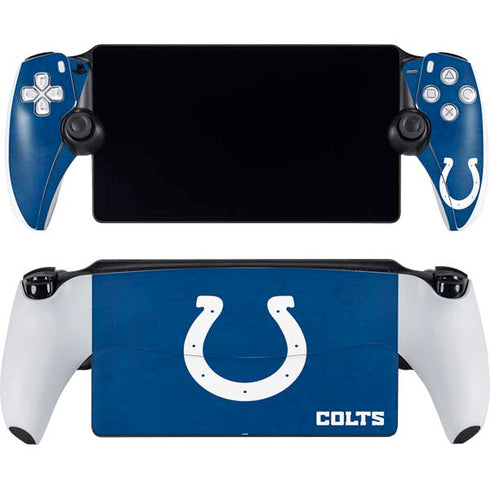 NFL Indianapolis Colts Distressed PlayStation Portal Remote Player Skin