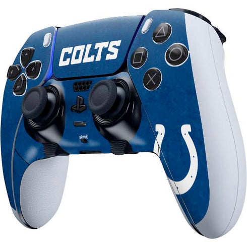 NFL Indianapolis Colts Distressed PS5 DualSense Edge Pro Controller Skin
