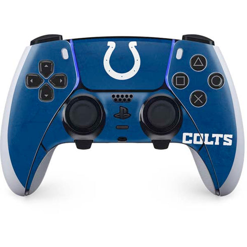 NFL Indianapolis Colts Distressed PS5 DualSense Edge Pro Controller Skin