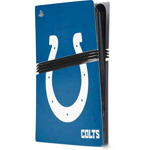 NFL Indianapolis Colts Distressed PS5 Pro Console Skin