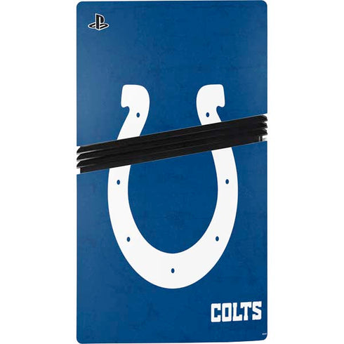 NFL Indianapolis Colts Distressed PS5 Pro Console Skin