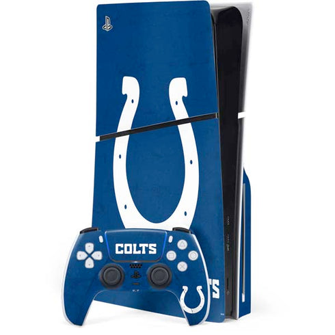 NFL Indianapolis Colts Distressed PlayStation PS5 Skins