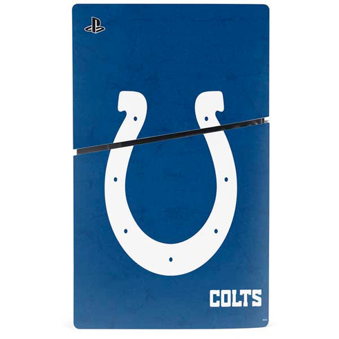 NFL Indianapolis Colts Distressed PS5 Slim Digital Edition Console Skin