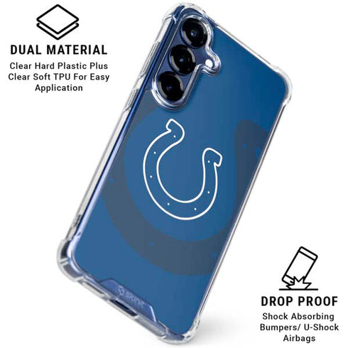 NFL Indianapolis Colts Double Vision Galaxy S25 Plus Clear Case