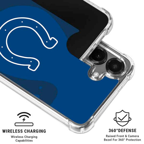 NFL Indianapolis Colts Double Vision Galaxy S26 Plus Clear Case