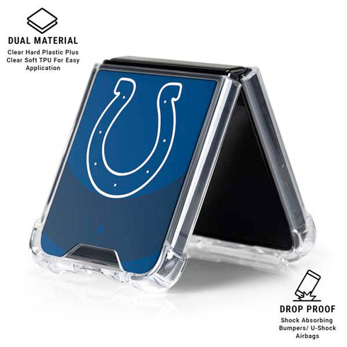 NFL Indianapolis Colts Double Vision Galaxy Z Flip6 Clear Case