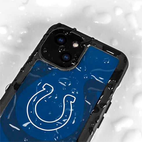 NFL Indianapolis Colts Double Vision iPhone 15 Plus Waterproof Case