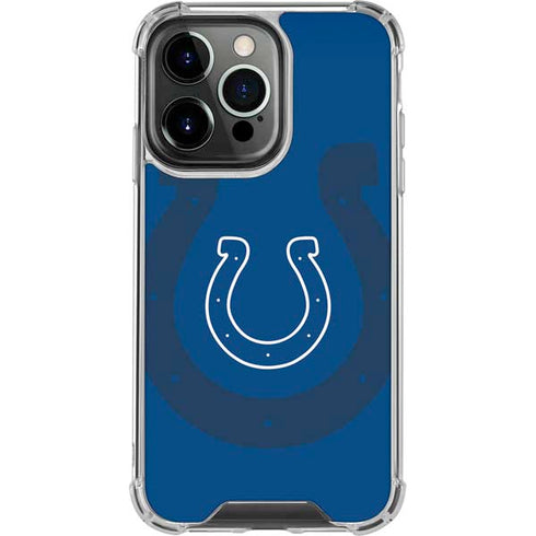 NFL Indianapolis Colts Double Vision iPhone 16 Pro Clear Case