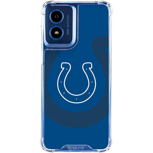 NFL Indianapolis Colts Double Vision Moto G 5G (2024) Clear Case