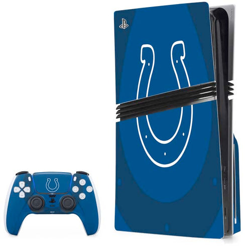 NFL Indianapolis Colts Double Vision PS5 Pro Disk Bundle Skin
