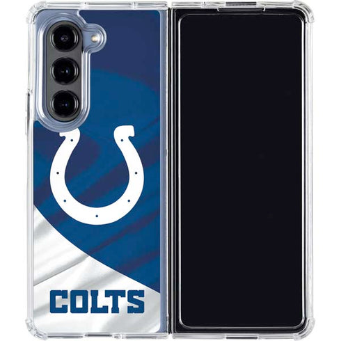 NFL Indianapolis Colts Galaxy Z Fold5 5G Clear Case