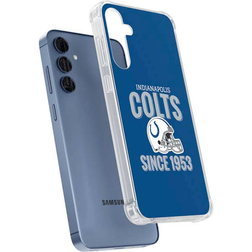 NFL Indianapolis Colts Helmet Galaxy A55 5G Clear Case