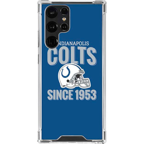 NFL Indianapolis Colts Helmet Galaxy S23 Ultra Clear Case