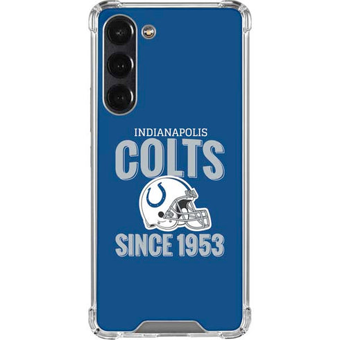 NFL Indianapolis Colts Helmet Galaxy S24 FE Clear Case