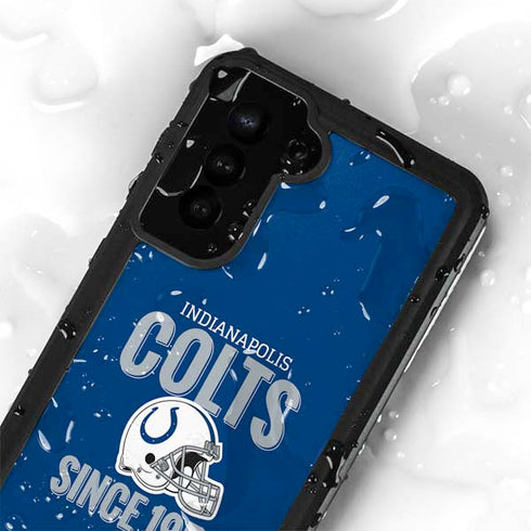 NFL Indianapolis Colts Helmet Galaxy S24 Plus Waterproof Case