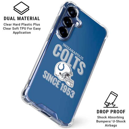 NFL Indianapolis Colts Helmet Galaxy S25 Plus Clear Case