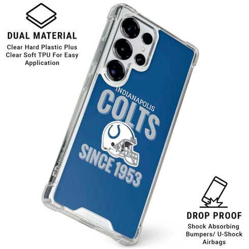 NFL Indianapolis Colts Helmet Galaxy S25 Ultra Clear Case