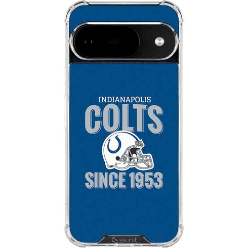 NFL Indianapolis Colts Helmet Google Pixel 10 Clear Case
