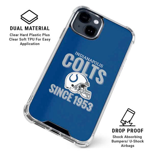 NFL Indianapolis Colts Helmet iPhone 15 Clear Case